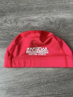 CENTRAL SPORTS 水泳帽 赤 M