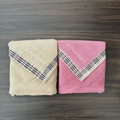 バーバリー フェイスタオル 2枚 西川産業