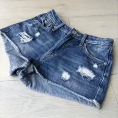 デニム　ショートパンツ　レディース