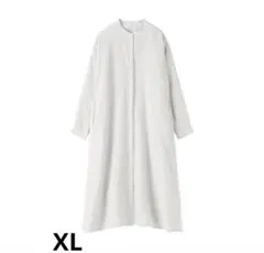 無印良品 リネン 洗いざらし 長袖シャツワンピース XL 新品未使用タグ付き
