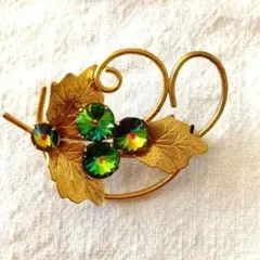 ヴィトレイルミディアム　ゴールドブローチ　ヴィンテージ