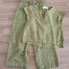 SLOBE IENA　辛子色 パンツセットアップ