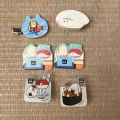 はま寿司 つぶらな瞳のお寿司 クリップ マグネット など6点セット