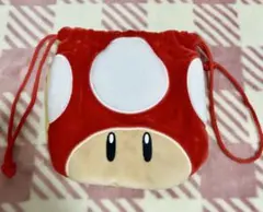 美品♪マリオ キノコ はてな ボックス 巾着 ユニバーサルスタジオジャパン 限定