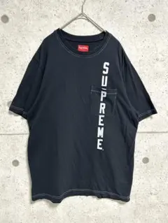 Supreme 20ss Contrast Stitch Pocket Tee