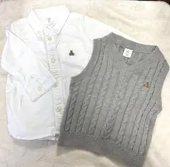 baby GAP シャツ ベスト 12-18M 80cm 2点セット