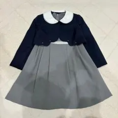 美品✨デコラピンキーズ　120cm パール　アンサンブル　セレモニースーツ