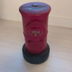 赤い郵便ポスト型置物昭和レトロ　貯金箱　昔