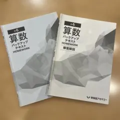 算数バックアップテキスト 早稲田アカデミー 6年生 中学受験 - メルカリ