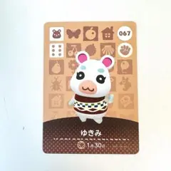 067 ゆきみ あつまれどうぶつの森 あつ森 アミーボ amiibo カード