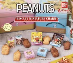 PEANUTS ビスケット　ミニチュア　チャーム　スヌーピー　ガシャポン