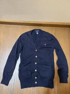 Polo Ralph Laurenネイビー ボタン付きカーディガン 大人も着れる