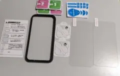 iPhone 15 Pro ガラスフィルム ガイド枠付き レンズフィルム