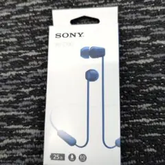 SONY WI-C100 ワイヤレスイヤホン ブルー