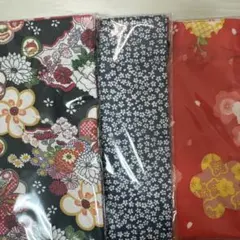 和風花柄巾着袋3点セット