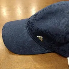 値下げ　KAPPA帽子　ペイズリー柄 　キャップNAVY