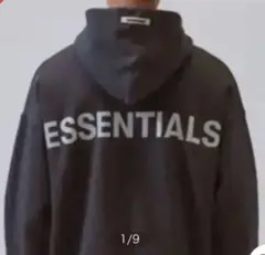 【週末限定価格】ESSENTIALS リフレクターロゴパーカー XL FOG