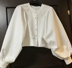 美品　ADAM ET ROPÉ ホワイト 白　ダンボールカーディガン