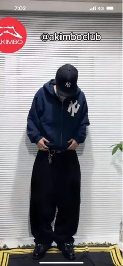 【AKIMBO元ネタ】ラッセル ブラック 無地ジップパーカー 神サイズ 00s 鬼滅の刃 竈門炭治郎 ジップパーカー BLACK M (キャラクター