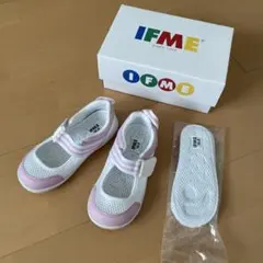 IFME 上履き ホワイト・ピンク　16.5cm