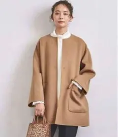 UNITEDARROWS ユナイテッドアローズ バイカラーリバーミドルコート36