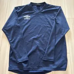 umbro 長袖シャツ M ネイビー