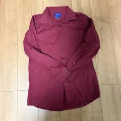 APT.9 Lsize red 長袖シャツ