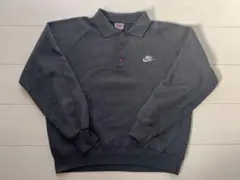 90s 銀タグNIKEポロスウェット