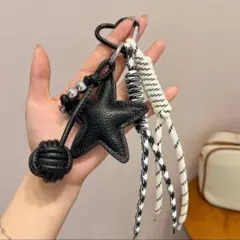 じゃらじゃらキーホルダー　バッグチャーム　キーチャーム　パラコード 星