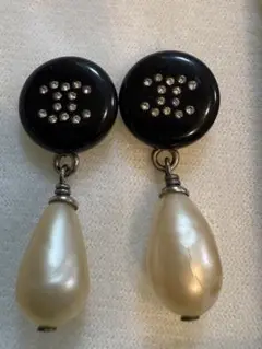 シャネル CHANEL ココマーク ラインストーン パール ピアス