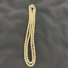 パール 2連　ネックレス