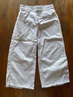 GAP ホワイト ワイドレッグパンツ 2Rのサムネイル