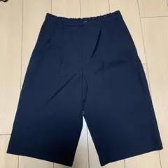 コムデギャルソンシャツ 24SS ウール ワイド ショートパンツ 黒 S