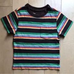 babyGAP ボーダー ポケットTシャツ マルチカラーのサムネイル