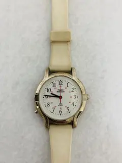 TIMEX レディース腕時計 ホワイト　カラフル　アナログ文字盤　希少品 2025年最新】TIMEX 文字盤カラー：ホワイト 腕時計(クォーツ)の