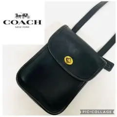 【K3403】COACH 9978 ショルダースモールサイドパック　ブラック