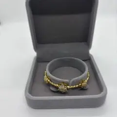 ゴールドブレスレット　高級感　キラキラ