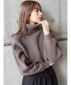 新品未使用‼️MURUA BIGタートルニットプルオーバー