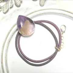 【一点物】アメトリンの雫型ヘアゴム✩.*˚天然石