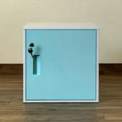 キューブBOX　鍵付きロッカー　ブルー