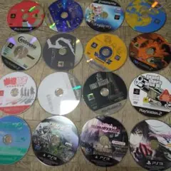 【ディスクのみ】プレイステーション2＆3用ソフト　ディスク16枚セット
