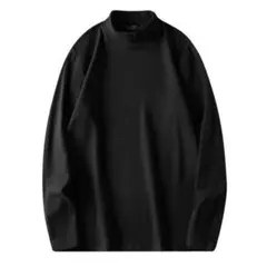 はち様専用 モックネックフリースシャツ黒2枚セット