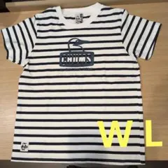 【チャムス 】レディース ブービーフェイス Tシャツ ボーダー WLのサムネイル
