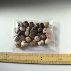 天然石　アラシャンアゲート　穴あり　28粒