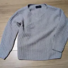 シップス　ニット　グレー　モカ