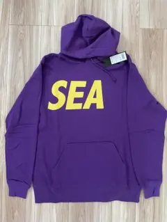 新品 WIND AND SEA ウィンダンシー パーカー 紫×黄　定価以下