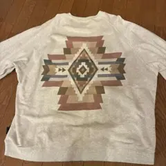 Pendleton 幾何学模様 スウェット グレー　Lのサムネイル