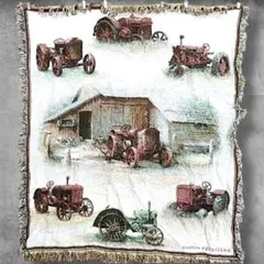 BOFV クラシック ラグ マット ブランケット ビンテージ トラクター 車