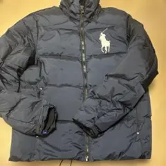 ソ*ケ様 ラルフローレン　ラルフ　ネイビー ダウンジャケット ポロ馬刺繍　ビッグ