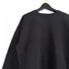 90s Hanes ULTIMATE COTTON 黒 無地 スウェット B4